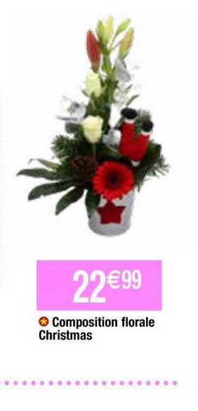 composition florale christmas