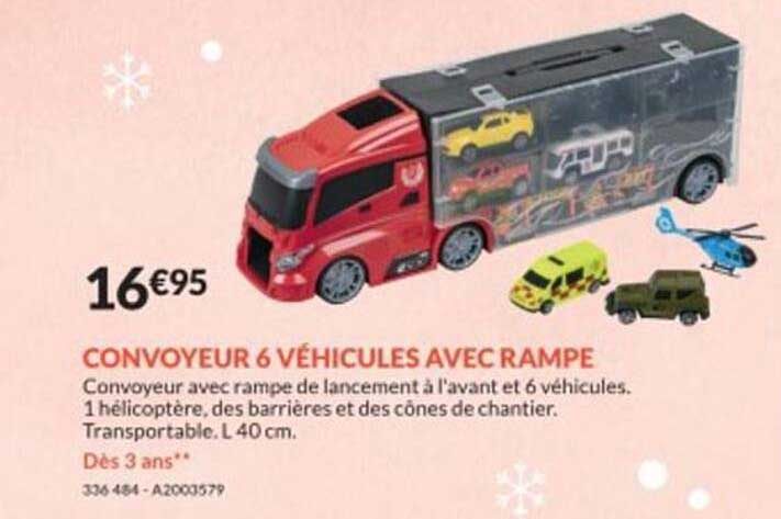 Convoyeur 6 Vehicules Avec Rampe