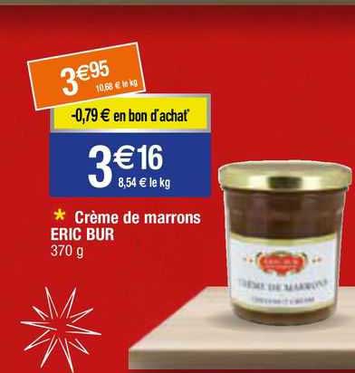 crème de marrons eric bur