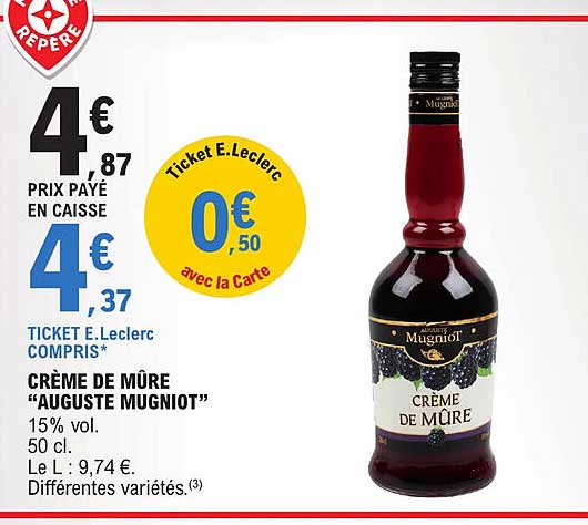 Creme De Mure "auguste Mugniot"