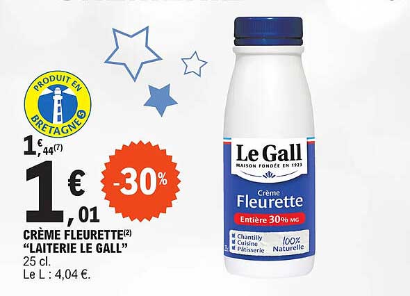 Creme Fleurette "laiterie Le Gall"