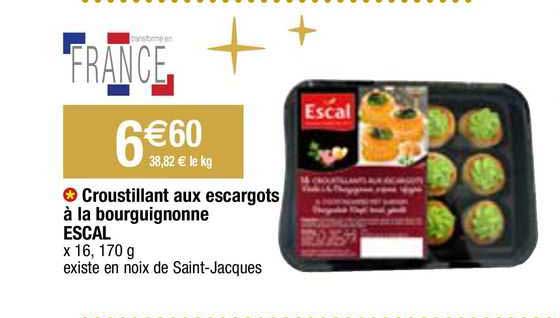 croustillant aux escargots à la bourguignonne escal