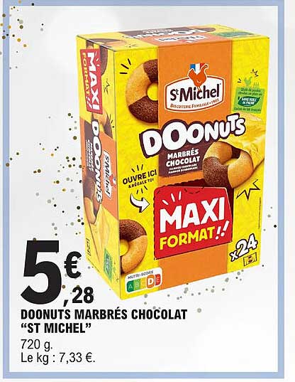 doonuts marbrés chocolat "st michel"