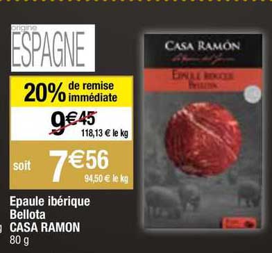 épaule ibérique bellota casa ramon