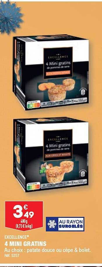 excellence 4 mini gratins