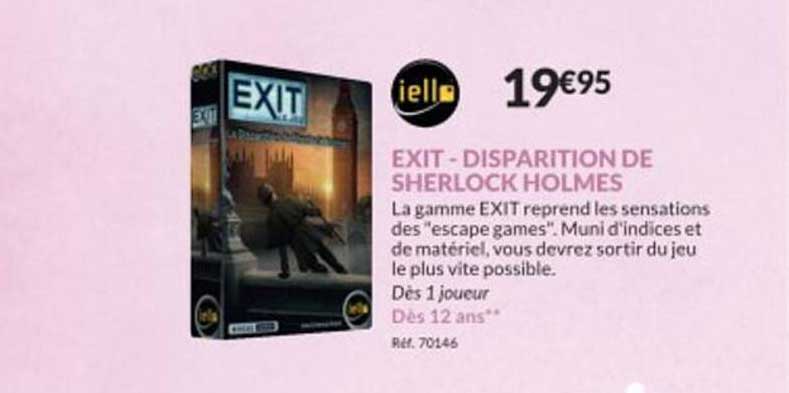 exit - disparition de sherlock holmes