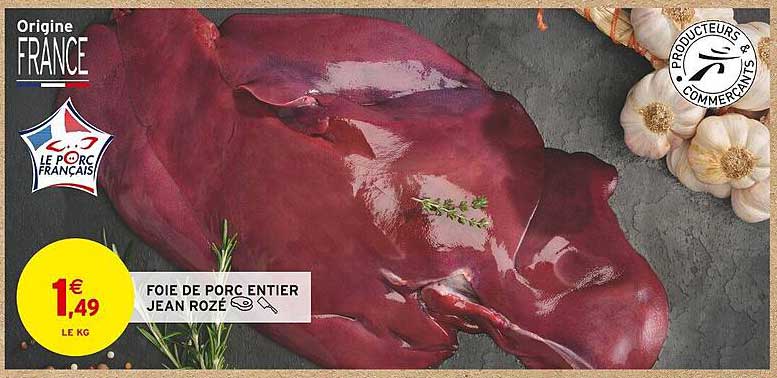 Foie De Porc Entier Jean Rozé