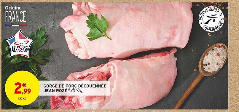 gorge de porc découennée jean rozé