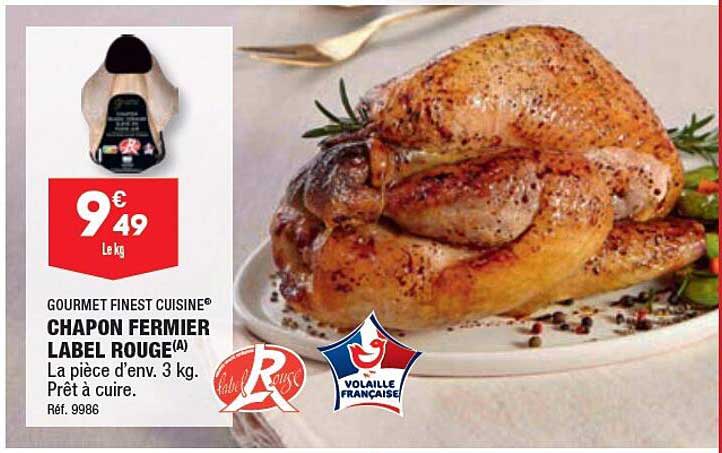 gourmet finest cuisine chapon fermier label rouge