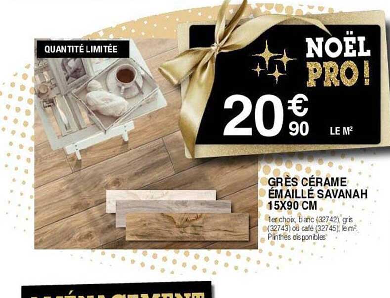 grès cérame émaille savanah 15x90 cm