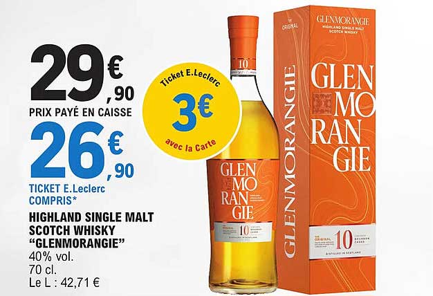 highland single malt scotch whisky "glenmorangie"