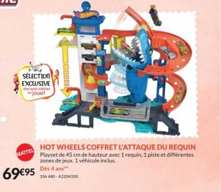 hot wheels coffret l'attaque du requin