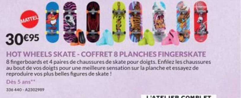 hot wheels skate - coffret 8 planches fingerskate