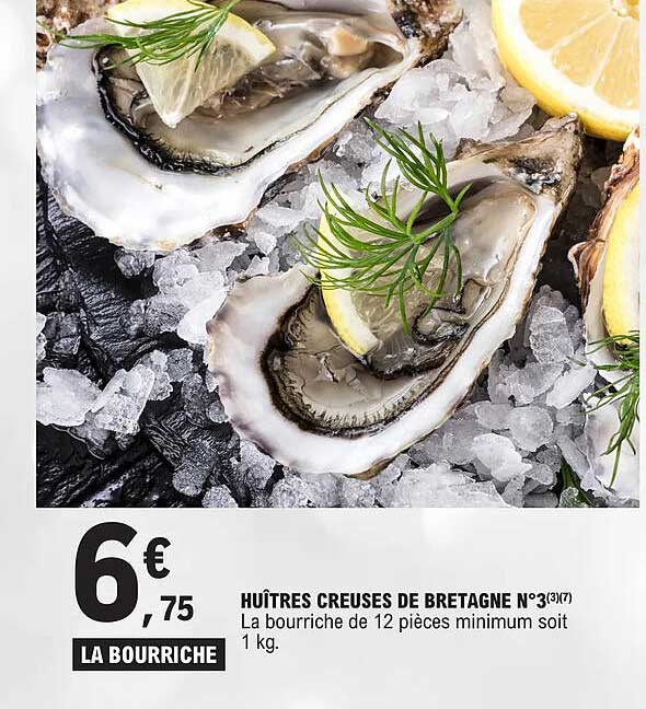 Huîtres Creuses De Bretagne N°3