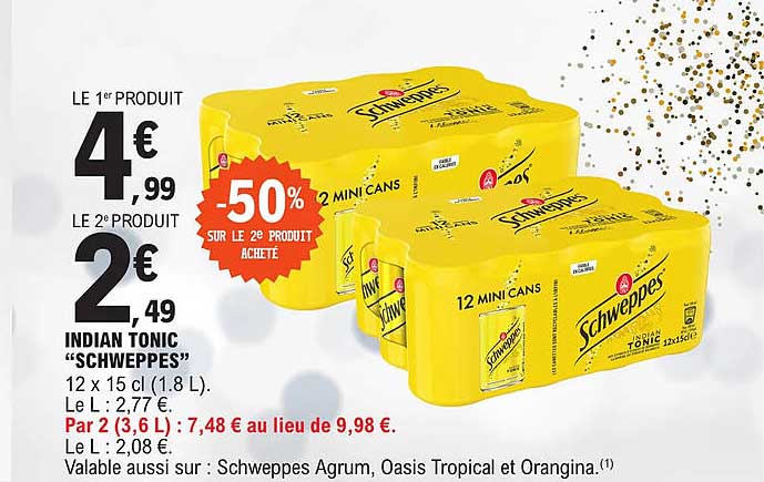 indian tonic "schweppes"