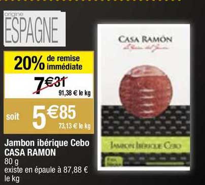 jambon ibérique cebo casa ramon