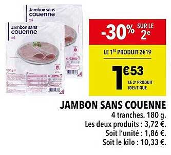 Jambon Sans Couenne