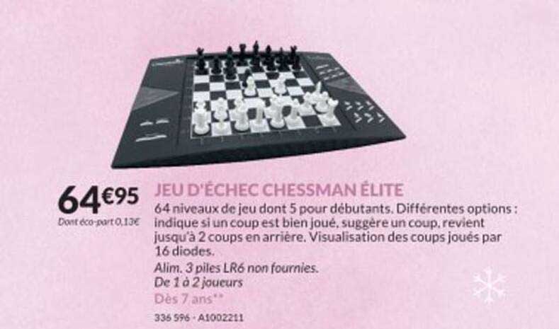 jeu d'echec chessman elite