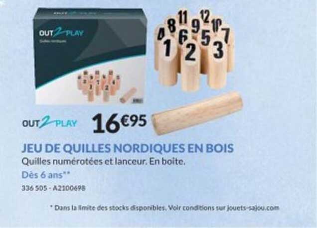 jeu de quilles nordiques en bois