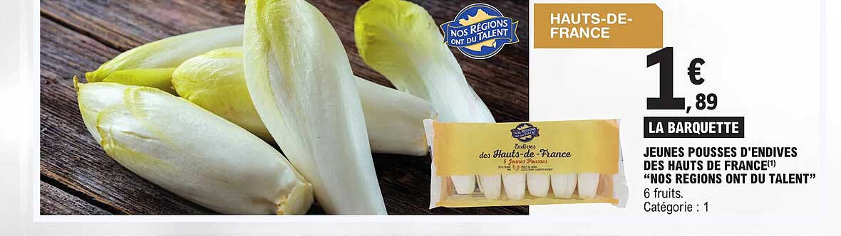 jeunes pousses d'endives des hauts de france "nos regions ont du talent"