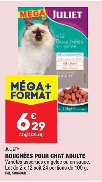 Juliet Bouchées Pour Chat Adulte
