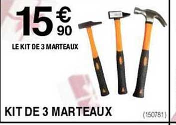kit de 3 marteaux