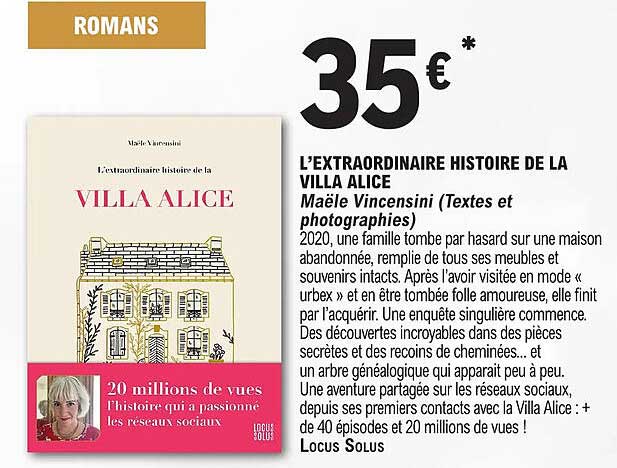 l'extraordinaire histoire de la villa alice - maële vincensini