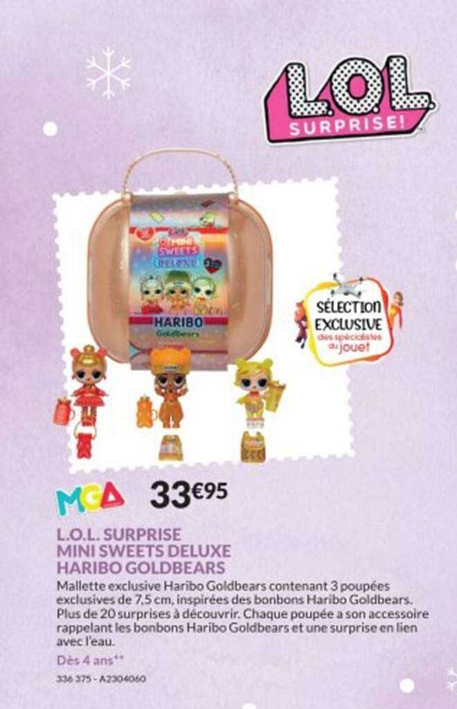 l.o.l. surprise mini sweets deluxe haribo goldbears