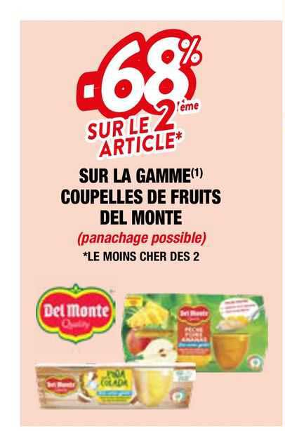 la gamme coupelles de fruits del monte
