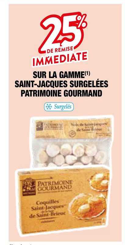 la gamme saint-jacques surgelées patrimoine gourmand