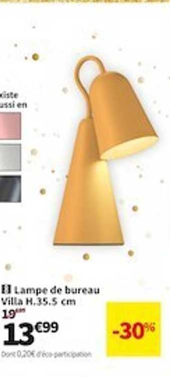 lampe de bureau villa h.35.5 cm