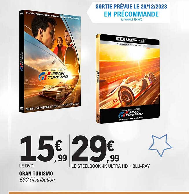 le dev gran turismo, le steelbook 4k ultra hd + blue-ray