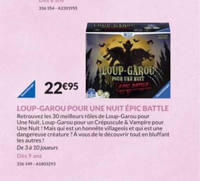 loup-garou pour une nuit epic battle