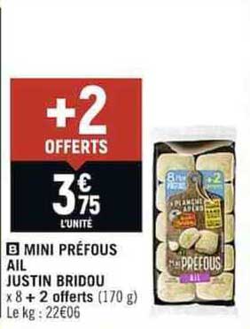 mini préfous ail justin bridou