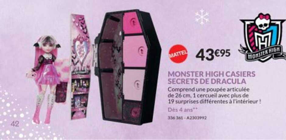 monster high casiers secrets de dracula