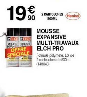 mousse expansive multi-travaux elch  pro