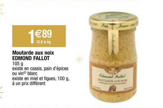 moutarde aux noix edmond fallot