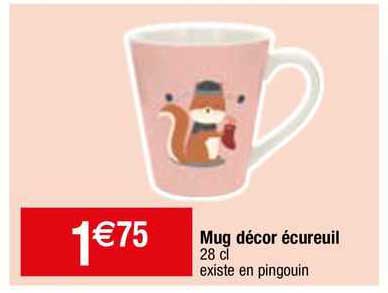 mug décor écureuil