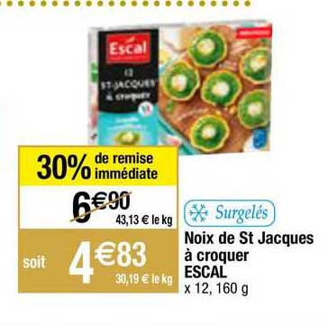 noix de st jacques à croquer escal