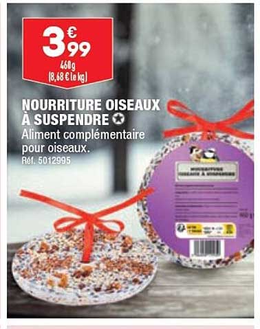 nourriture oiseaux à suspendre