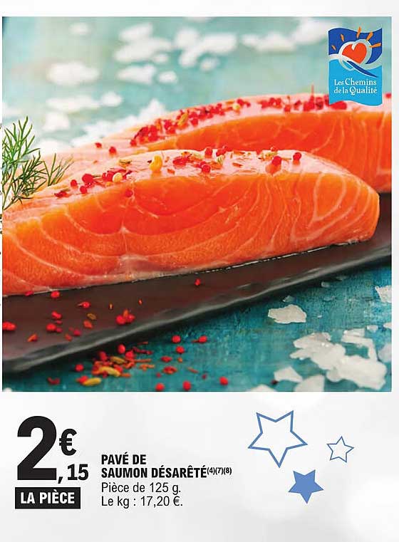 pavé de saumon désarêté