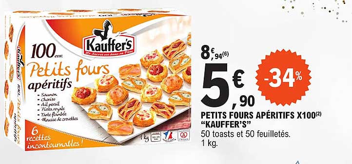 petits fours apéritifs x100 "kauffer's"