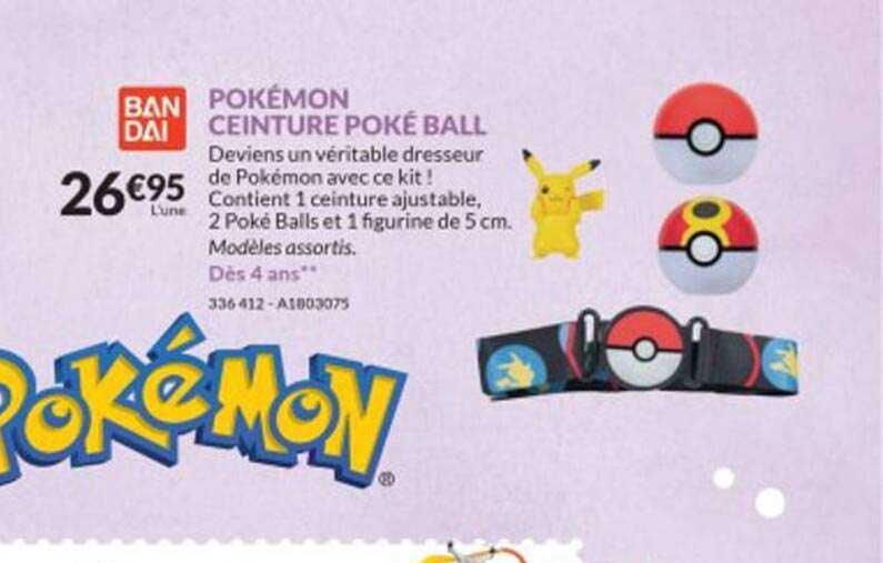 pokemon ceinture poke ball