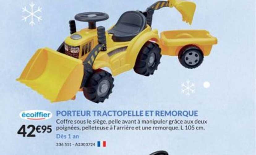 Porteur Tractopelle Et Remorque