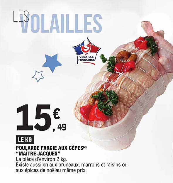 poulard facie aux cèpes "maître jacques"