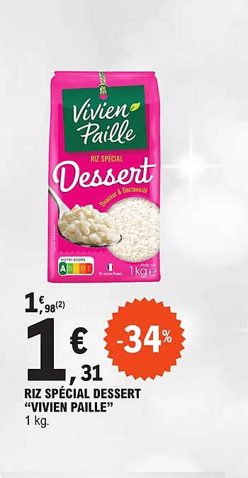 riz spécial dessert "vivien paille"