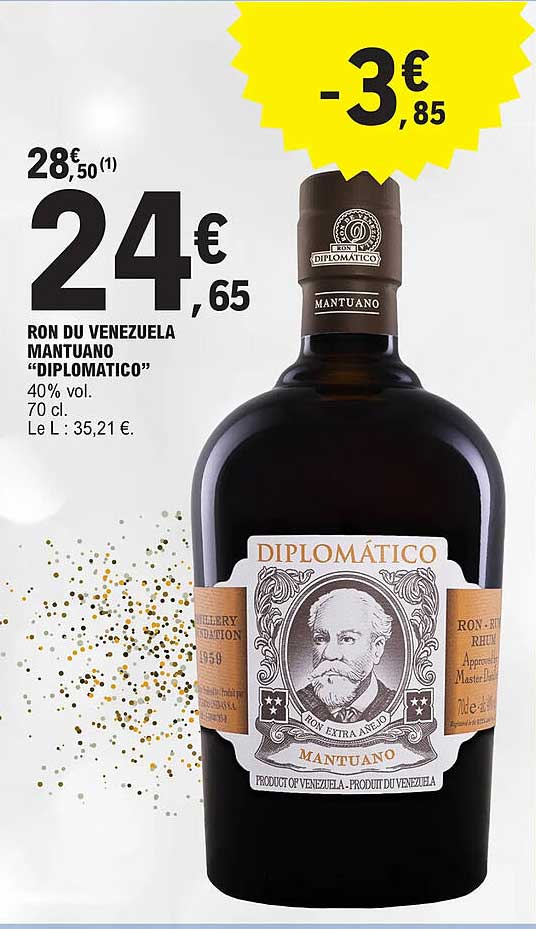 ron du venzuela mantuano "diplomatico"