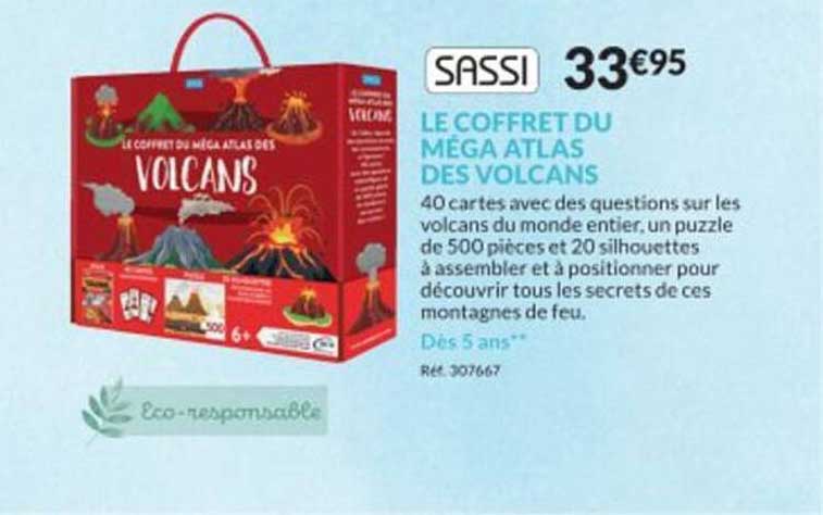 sassi le coffret du mega atlas  des volcans