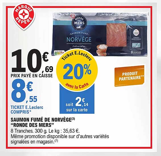 saumon fumé de norvège "ronde des mers"