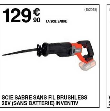 scie sabre sans fil brushless 20vinventiv